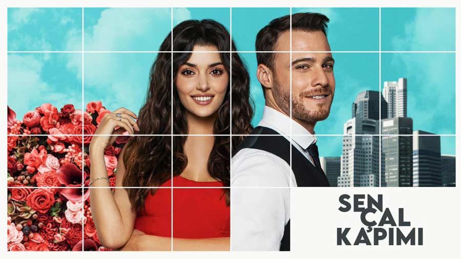 la serie sen cal kapimi avec hande ercel et kerem bursin