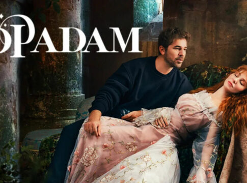 affiche de la serie turque cop adam avec elcin sangu et tamer adam