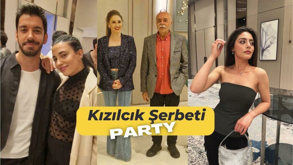 Les acteurs de la série Kizilcik Serbeti ont fété la fin de la saison 1 de la série