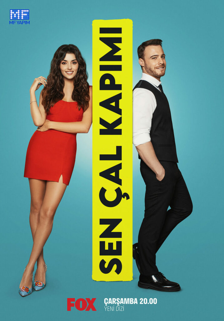 la série turque Sen çal kapimi avec hande erçel et kerem bursin
